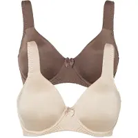 Bonprix T-shirt bh met beugels en glanseffect (set van 2) maat 90