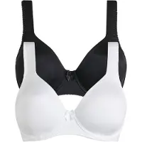 Bonprix T-shirt bh met beugels en glanseffect (set van 2) maat 90