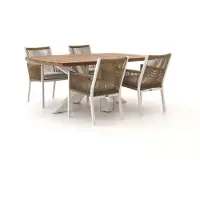 Manifesto furniture + 10% kassakorting | Manifesto Rivola/Induno Deens Ovaal 180cm dining tuinset 5-delig
