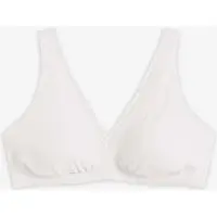Bonprix Gewatteerde bralette zonder beugels, met biologisch katoen en kant maat 40