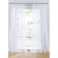 Bonprix Gordijn met golfmotief, ook verkrijgbaar in extra lang (1 stuk) maat h/b: 225/144 cm