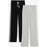 Bonprix Jersey broek van een elastisch biologisch katoenmix (set van 2) maat 140