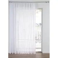 Bonprix Transparant sablé gordijn met gerecycled polyester maat h/b: 100/300 cm
