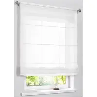 Bonprix Vouwgordijn van lichte voile h/b: 155/80 cm