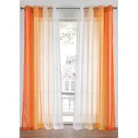 Bonprix Gordijn van lichte voile, ook verkrijgbaar in extra lang (2 stuks) maat h/b: 225/144 cm