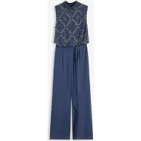 Bonprix Jumpsuit met parelborduursel maat 52