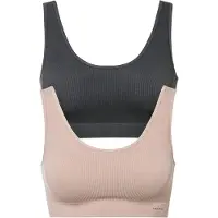 Bonprix Geribde Feel Comfort naadloze bralette (set van 2) maat 3 (M)