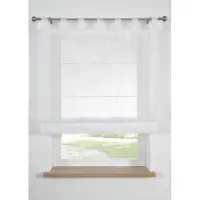 Bonprix Vouwgordijn van lichte voile maat h/b: 155/120 cm