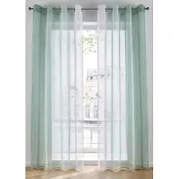 Bonprix Gordijn van lichte voile, ook verkrijgbaar in extra lang (2 stuks) maat h/b: 145/144 cm