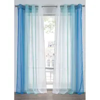 Bonprix Gordijn van lichte voile, ook verkrijgbaar in extra lang (2 stuks) maat h/b: 265/144 cm