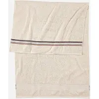 Bonprix Handdoek met gestreepte details set van 2 50/100 cm