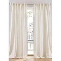 Bonprix Katoenen gordijn met linnen (1 stuk) maat H/B: 225/140 cm