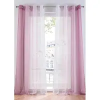 Bonprix Gordijn van lichte voile, ook verkrijgbaar in extra lang (2 stuks) maat h/b: 295/144 cm