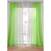 Bonprix Gordijn van lichte voile, ook verkrijgbaar in extra lang (2 stuks) maat h/b: 295/144 cm