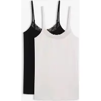 Bonprix Hemd met biologisch katoen en kant (set van 2) maat 48/50 (XL)