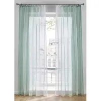 Bonprix Gordijn van lichte voile, ook verkrijgbaar in extra lang (2 stuks) maat h/b: 295/144 cm