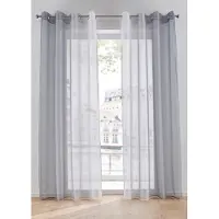 Bonprix Gordijn van lichte voile, ook verkrijgbaar in extra lang (2 stuks) maat h/b: 265/144 cm
