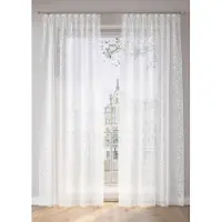 Bonprix Gedessineerd gordijn met gerecycled polyester (1 stuk) maat H/B: 225/140 cm
