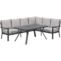 Garden Impressions Senja lounge dining set 3-delig rechts - sandstone