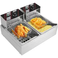 Core Frituurpan dubbel - Frituurpan - Zilver - 60cm x 51cm x 39cm