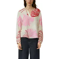 s.Oliver Black Label Blouse beige / lichtroze / rood / wit