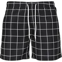 Urban Classics Zwemshorts zwart / wit