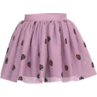 Name It Mini Rok 'NMFVabos' limoen / rosa / kersrood