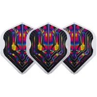 L-Style Champagne Flight EZ L1 Standard Origin Series Clear Rainbow - Dart Flights