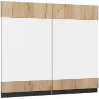 Vicco R-Line Keukenfront – 79.2 x 59 cm meubelfront voor de glazen hangkast Krachtige eik goud