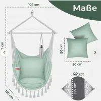 Kesser Hangstoel Groen 150kg | Comfortabel en stijlvol