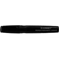 Q-CONNECT Premium Permanent marker, 3 mm, ronde punt, zwart 10 stuks