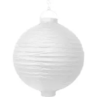 Party-Decoration Partydeco - Decoratieve lampion wit LED 30 cm - Lampion sint maarten - lampionnen - Sint maarten optocht - lampionnen papier