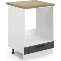 Vicco Fame-Line Ovenombouwkast – 60 cm, WB Eik Antraciet landhuis