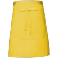 Link Kitchen Wear Bakkerssloof met zak - Yellow - 50 x 90 cm -