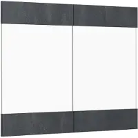 Vicco R-Line Keukenfront – 79.2 x 59 cm meubelfront voor de glazen hangkast Zwart beton