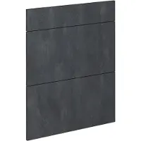 Vicco R-Line Keukenfront – 59.6 x 70.4 cm meubelfront voor de onderkast met lades Zwart beton