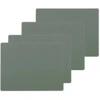 Lind DNA Placemat Square L Nupo Pastel Green (Set van 4)-35 x 45 cm