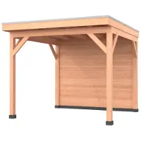 Westwood Douglas overkapping, 300 x 350, met achterwand, Comfort Plus