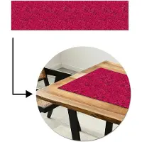 MuchoWow Tafelloper 200x50 cm - Tafelmat vinyl Vloeiend - Verf - Texturen - Rood - Tafeldecoratie - Tafelversiering - Keuken decoratie - Tafel versiering