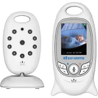 Boifun Babyfoon met Camera - Baby Monitor met VOX - Camera voor binnen - Nachtzicht - Babyphone met Temperatuurweergave - 2,0 "LCD VOX-video - Baby Monitor Uitbreidbaar tot 4 camera's - Wit