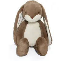 Bunnies By The Bay Floppy Nibble Konijn - Knuffeldier - Knuffel voor kinderen - Geborduurde details - Caramel - 52 cm