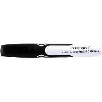 Q-CONNECT Premium whiteboard marker, 3 mm, ronde punt, zwart 10 stuks