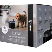 District 70 Drinkfontein Hond / Kat Flow Zwart D 18 H 17 Cm