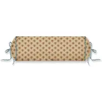 Pip studio Sierkussen Jaipur Flower Roll Cushion Groen Percal (22 x 70 cm)