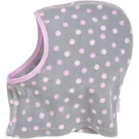 Playshoes Kinder Fleece-Schlupfmütze Punkte Grau