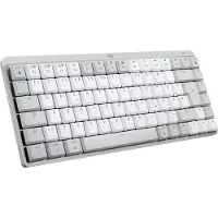 Logitech MX Mechanical Mini voor Mac, draadloos, RF draadloos + Bluetooth, mechanische toetsen, QWERTY-indeling, LED-verlichting, grijs