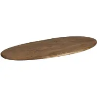 Alpina Serveerplank Ovaal 65x26x1,5cm Bruin bruin Hout Serveerplank