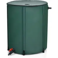 KOMFOTTEU Opvouwbare waterreservoir, opvouwbare emmer met tapkraan, waterjerrycan met filter, kunststof opvouwbare kom met ritssluiting, draagbaar, voor kamperen, vissen, picknick, outdoor, 225 liter