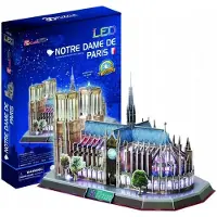 Cubicfun 3D LED Puzzel Notre Dame Kathedraal Parijs - 149 Stukjes