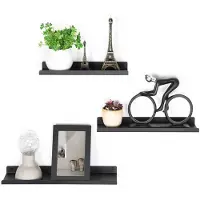 Songmics Wandplanken - Metaal - Set van 3 - Decoratief